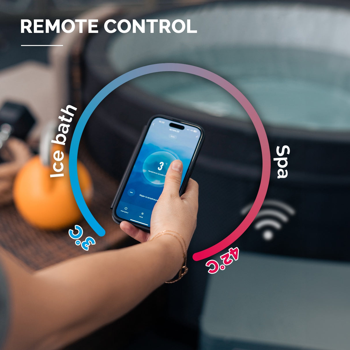 Vasca idromassaggio gonfiabile Ghiaccio 4 posti Pompa di calore da 3kw SP-ICE140/S3