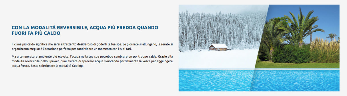 Vasca idromassaggio gonfiabile Ghiaccio 4 posti Pompa di calore da 3kw SP-ICE140/S3