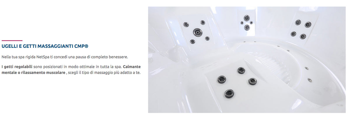 Spa Netspa Celtic 4 - 3 posti - 216x160x93 cm - Copertura inclusa SP-HLCE4