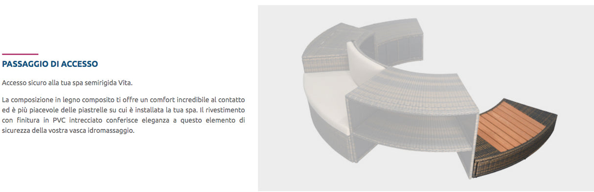 Mobili per Spa Vita Premium 160 Cod. SP-MOB160R