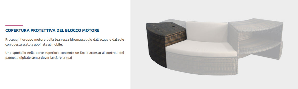 Mobili per Spa Vita 140 da 5 moduli Cod. SP-MOB140R