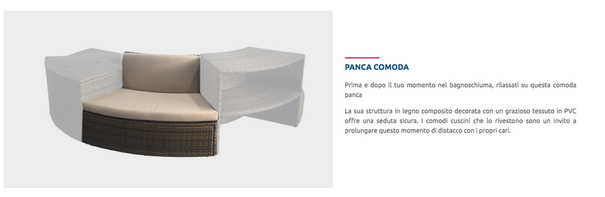 Mobili per Spa Vita 140 da 5 moduli Cod. SP-MOB140R