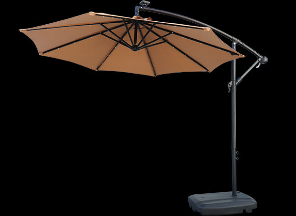 Ombrellone Rotondo Offset PER SPA NETSPA Colore beige + base da 60 litri Cod. GD-UM2500BS