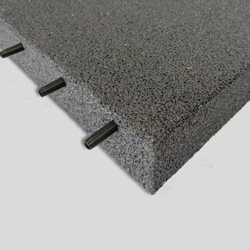 Pavimentazione antireauma Gommafit Square Park Grigia da 30 mm a 100 mm