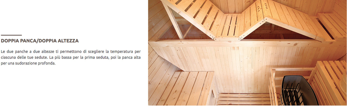 Sauna a Vapore Holl's Gaia Bella Cod. HL-T160E