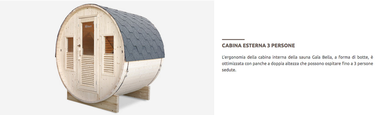 Sauna a Vapore Holl's Gaia Bella Cod. HL-T160E