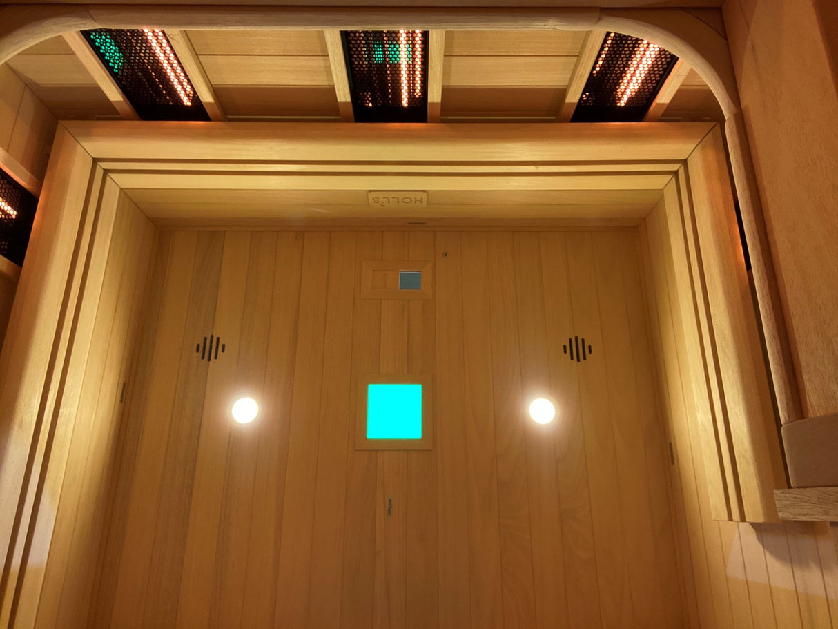 Sauna ibrida combinata da parete Nera da 4,5 kW e pietre incluse Cod. HL-HC04PKLX