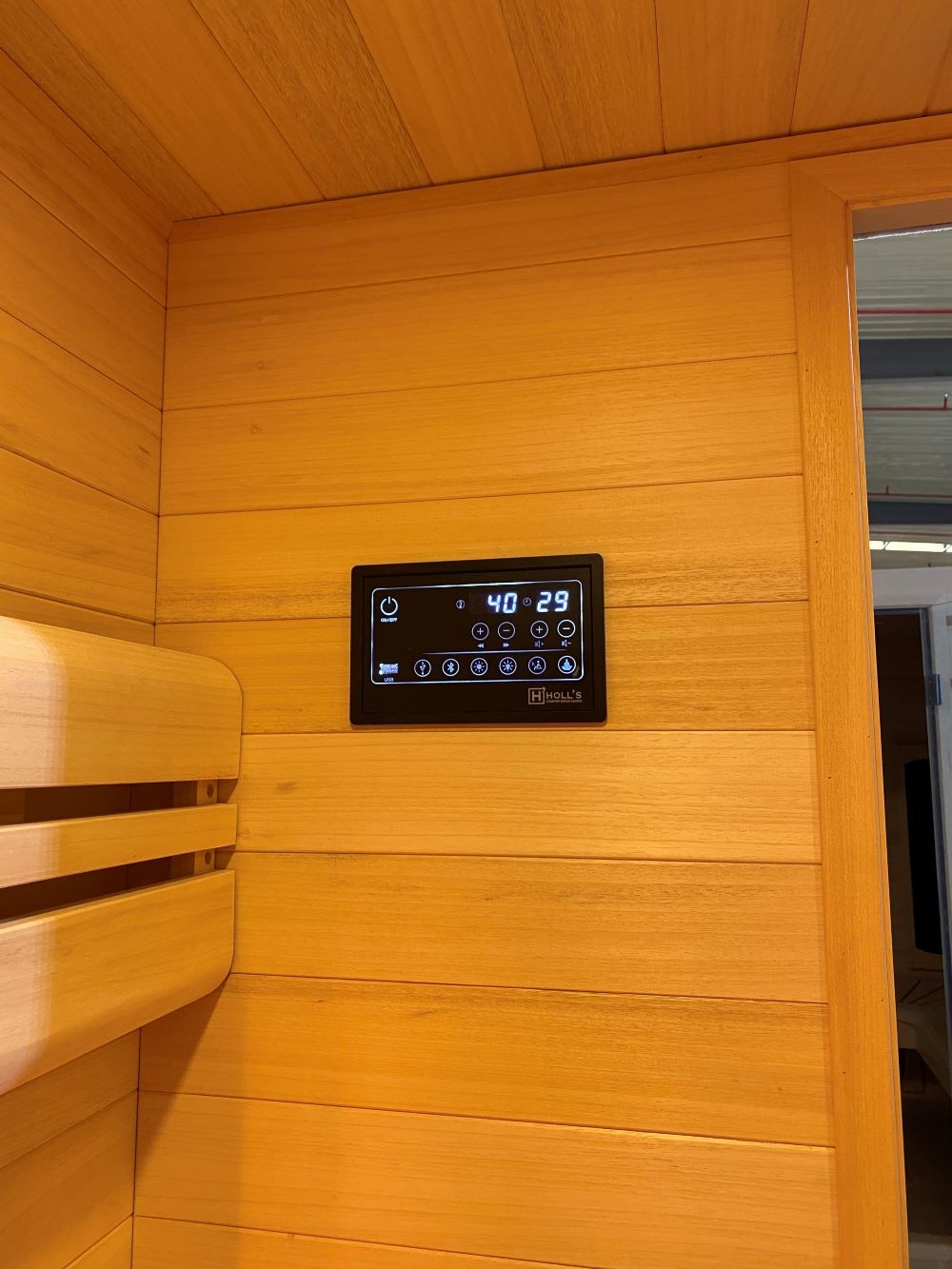 Sauna ibrida combinata da parete Nera da 4,5 kW e pietre incluse Cod. HL-HC04PKLX