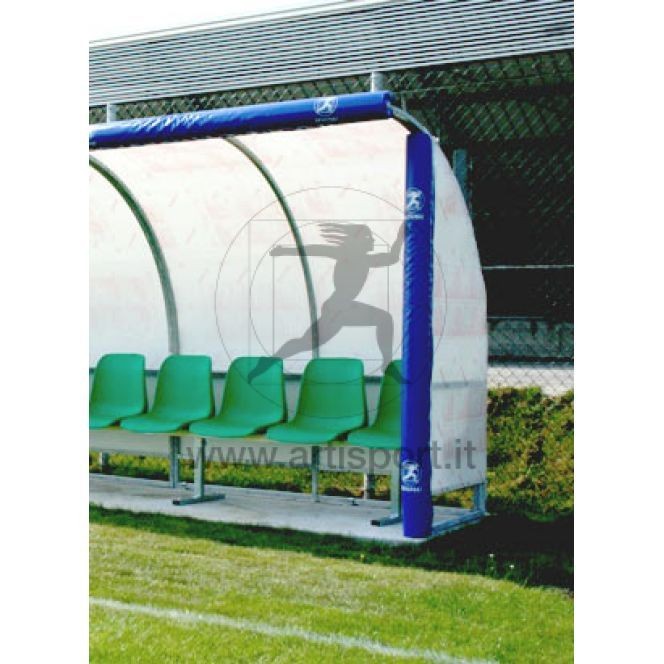 Protezione imbottita per panchina Art. F 746/4 Costo Al metro lineare