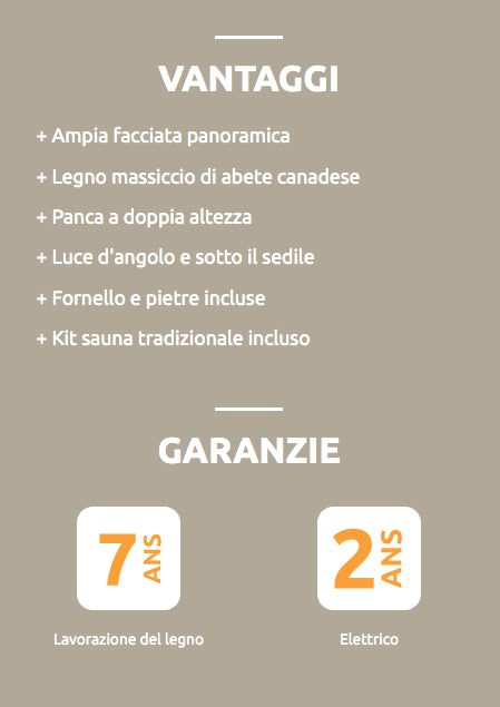Sauna Tradizionale a 4 Posti Sense 4,5kW Cod. SN-SENSE-4PK