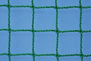 Rete di recinzione e delimitazione per campi sportivi Verde a maglia QUADRA senza nodo 145x3 mm Art. 44