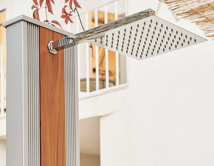 Doccia ibrida Dada Straight 40 Litri Antracite Alluminio spazzolato