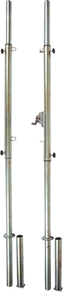 IMPIANTO PALLAVOLO VOLLEY TELESCOPICO MONOTUBOLARE PALO mm 60