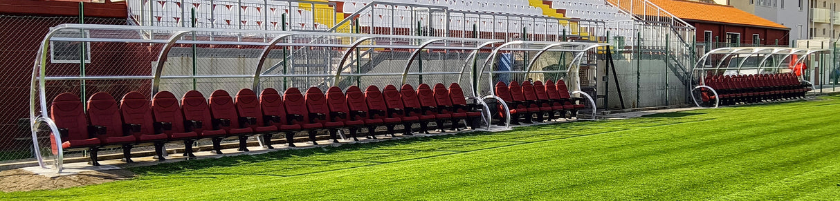 Panchina allenatori modello "World Cup", sedute con scocche o sedili VIP ART. 6207