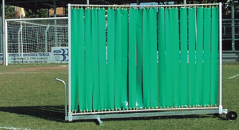 Carrello in acciaio, con ruote Art 6423 per n° 5 sagome fisse art. 6479 o per barriera Reflex Art 6480
