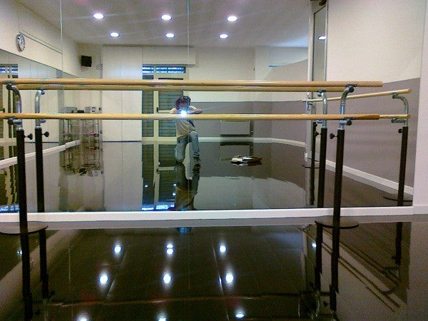 Sbarra danza mobile doppia completa da 3m Art. G 408/D + G 405/3