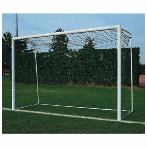 Coppia Porte Calcio In Alluminio Diam. Cm.80 M. 5x2 Con Bussole Art. F 731/8B