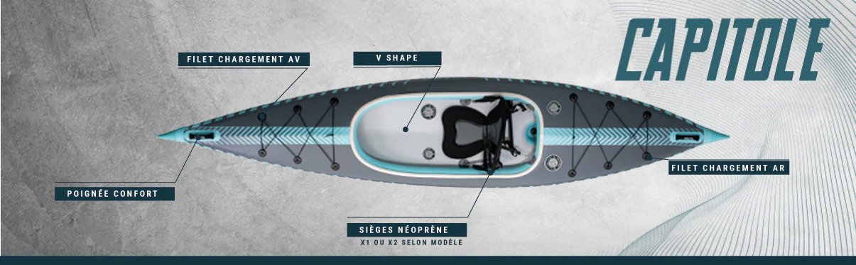 Kayak sport Nautico Coasto Kayak Capitole 2 posti Cdo. PB-CKC426