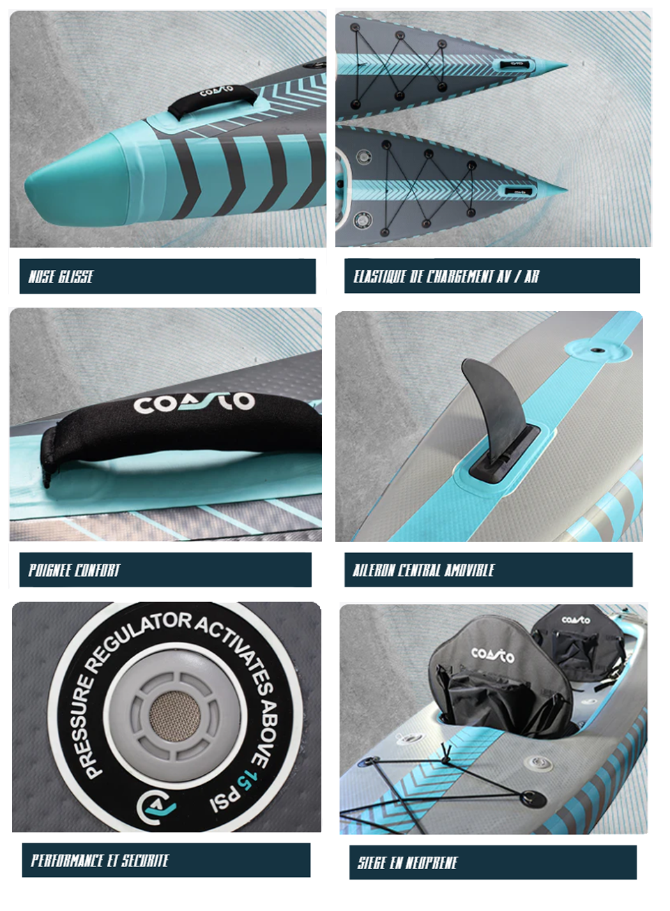 Kayak sport Nautico Coasto Kayak Capitole 2 posti Cdo. PB-CKC426
