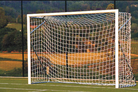 Coppia porte calcetto 3x2m in acciaio sez. 80mm mobili Art 6800 VIV