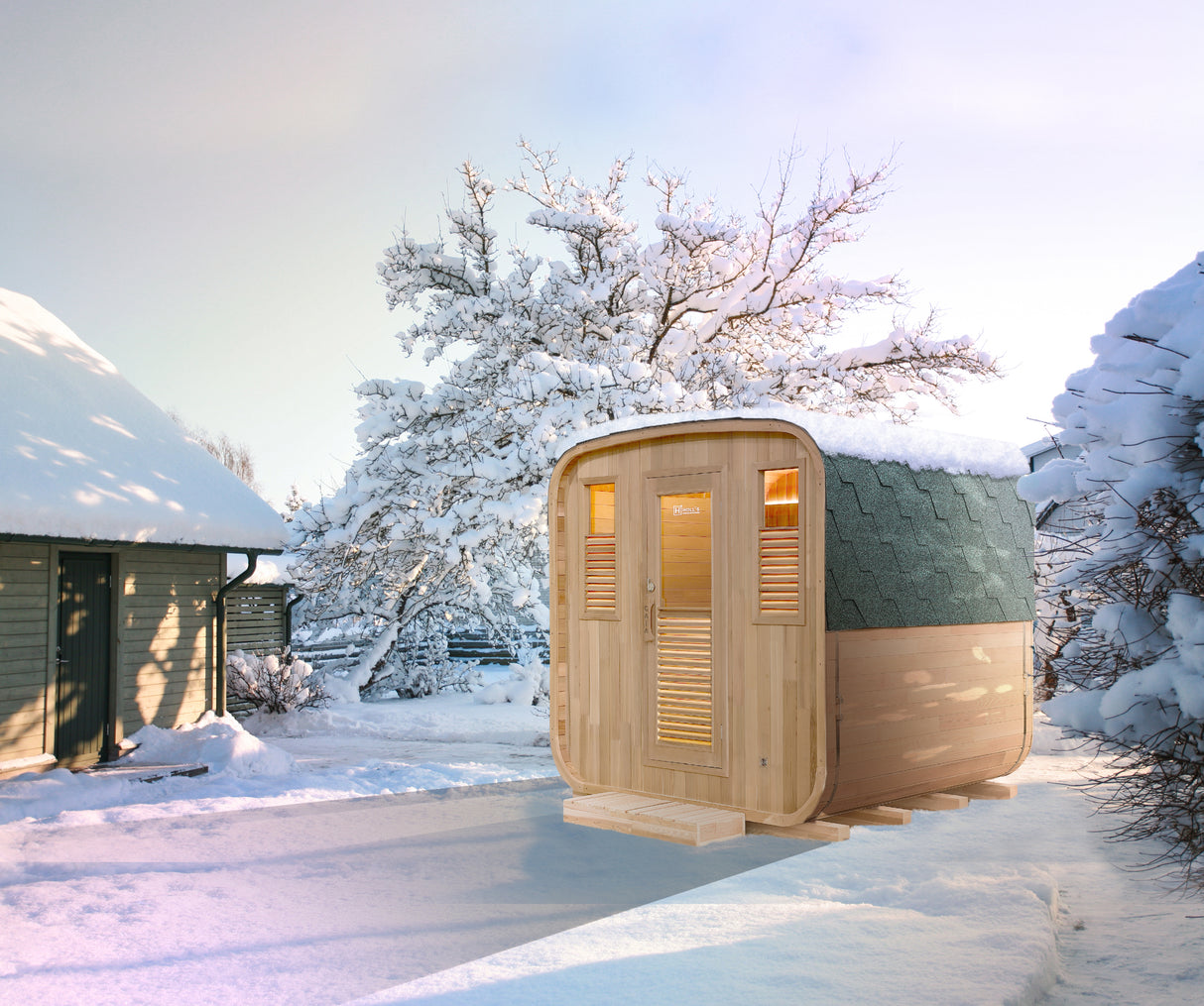Sauna a Vapore Holl's Sauna Gaïa Nova - Abete rosso HL-B200E STUFA NON INCLUSA esaurita