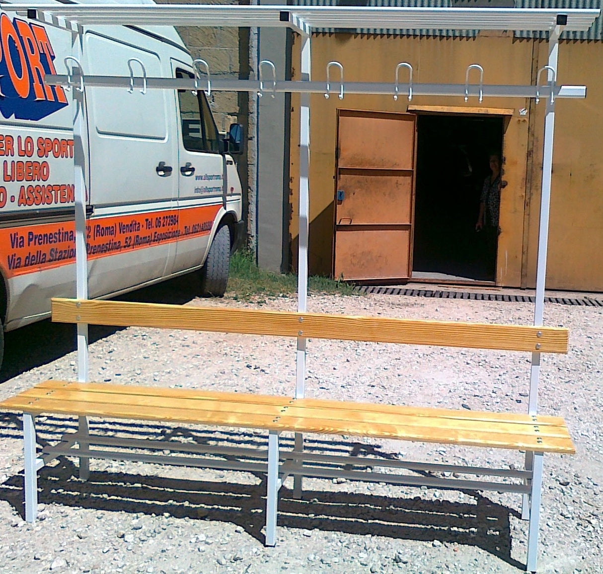 Panchina 1.50m Completa LUXURY Doghe Legno Trattato