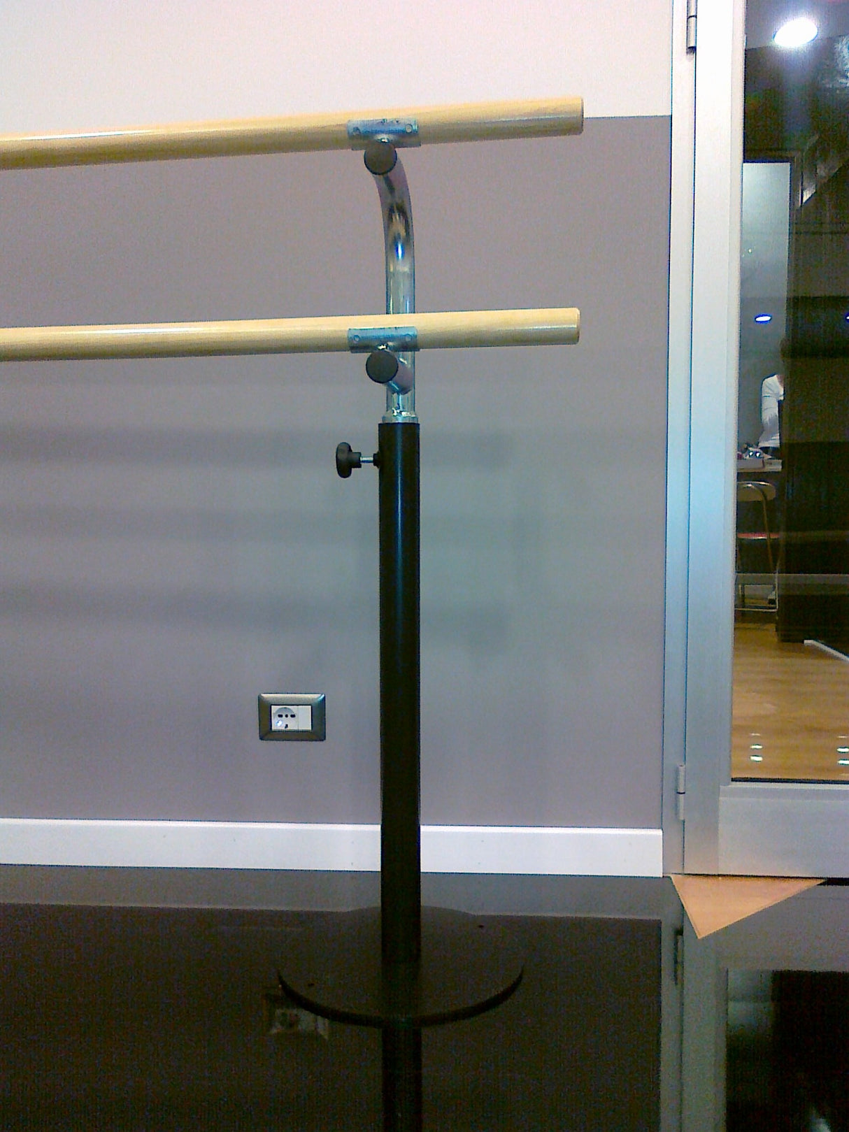 Coppia supporto mobile doppio regolabile per sbarra danza Art. G 408/D