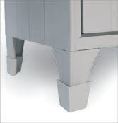 Kit di Gusci In Plastica Per Piedini Kit Per Armadietto Art CP