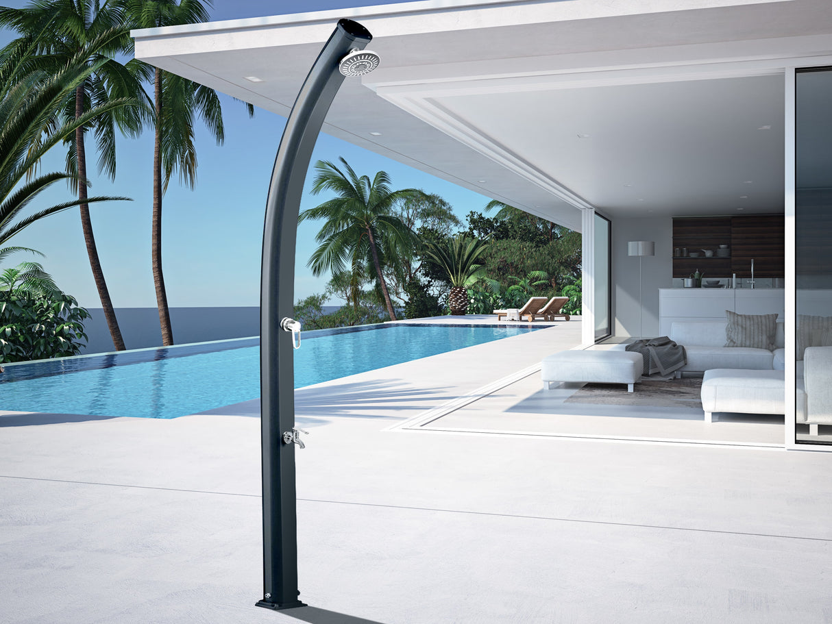 Doccia Solare in Alluminio Antracite Formidra JOLLY 33 da 33 Litri