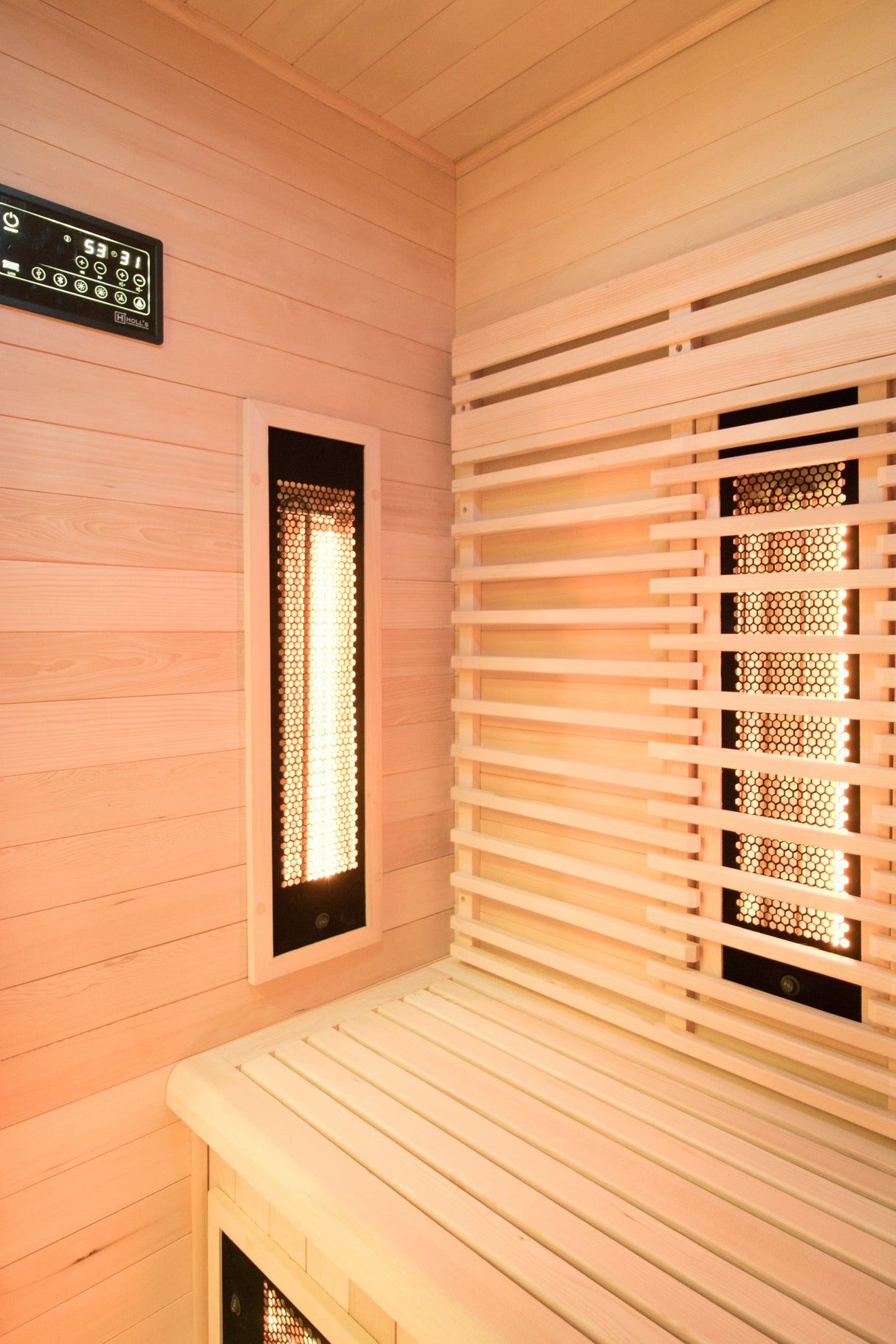 Sauna a infrarossi PureWave EVO Abete canadese Angolare 3 POSTI HL-PUR03C