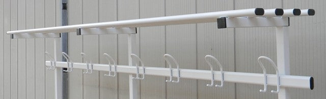 Appendiabiti con portaborse da appendere da mt 2, Posti 8 in Acciaio