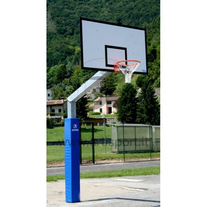 Impianto basket monotubolare zincato esterno sbalzo cm 165 Art B651standard