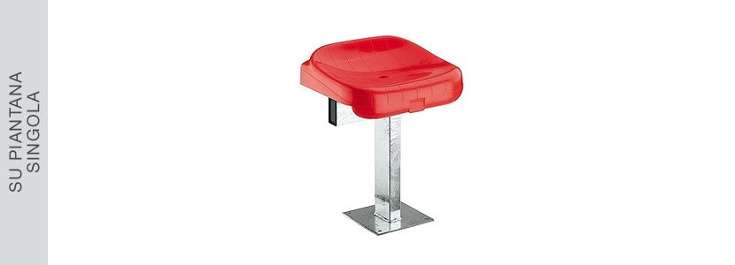 Seduta monoblocco senza schienale Art M90 anti-UV ( Non Ignifugo)