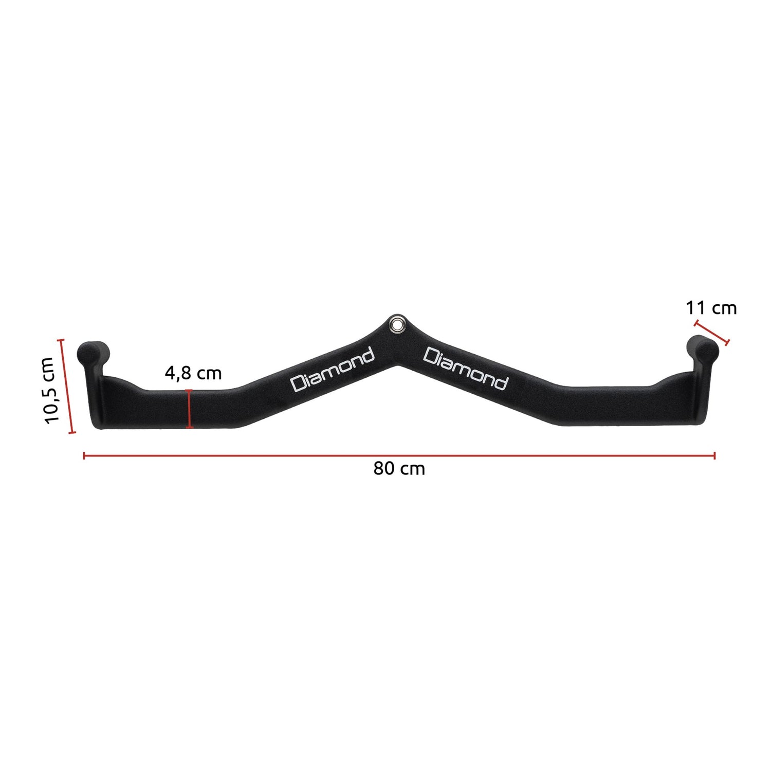 Barra Lat 80 cm Presa Neutra Diamond  B-PG80
