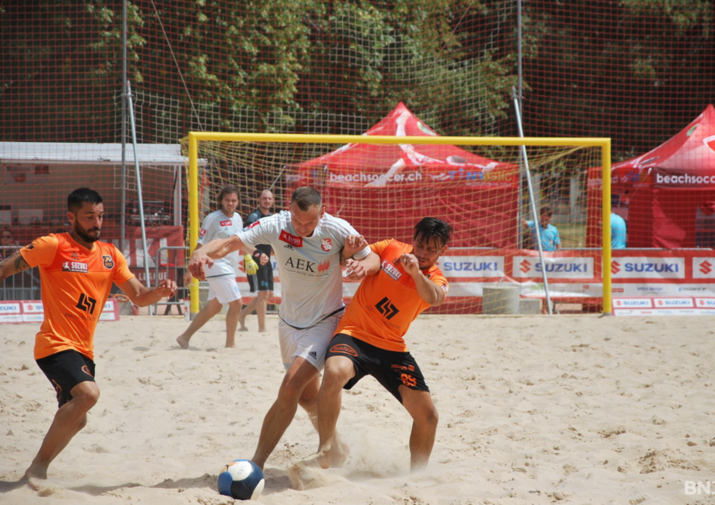 Coppia porte da beach soccer in lega leggera di alluminio, trasportabili e smontabili Art. P222