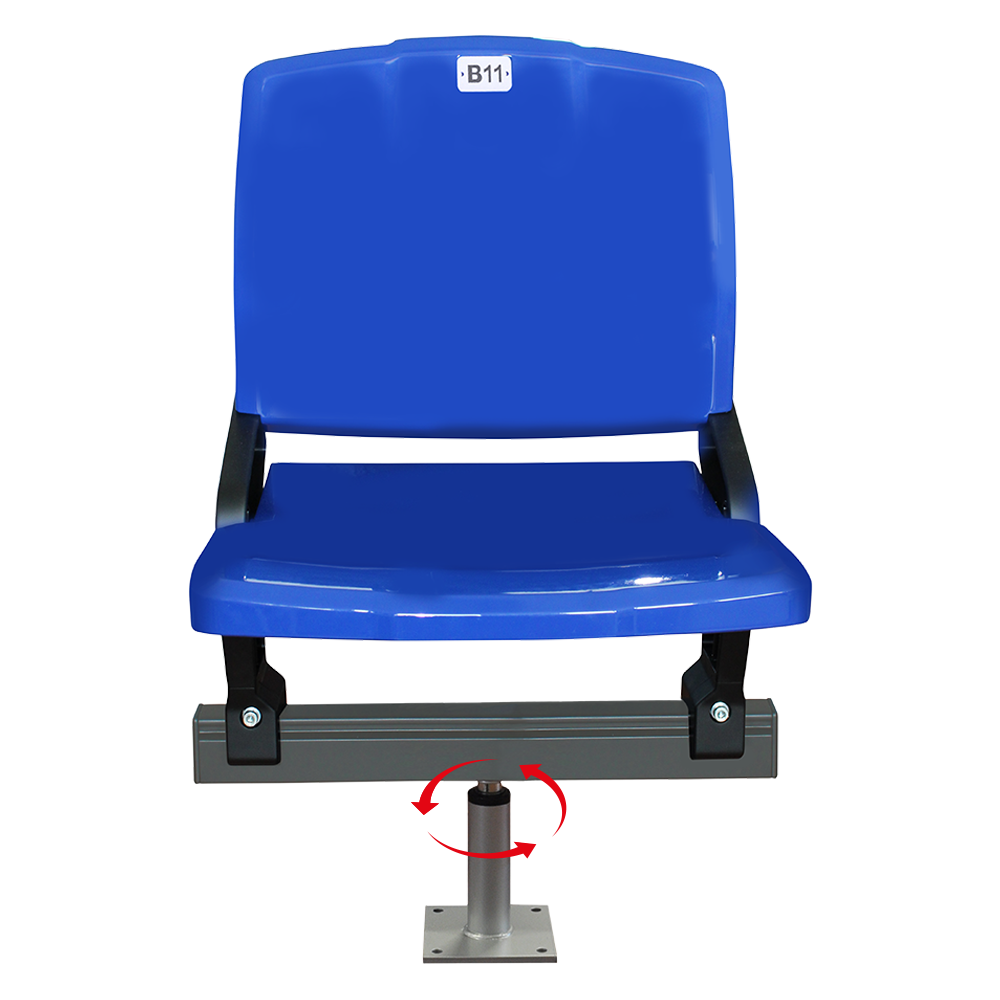 Sedute per postazioni giornalisti mod. CARAVAGGIO su Panca girevole