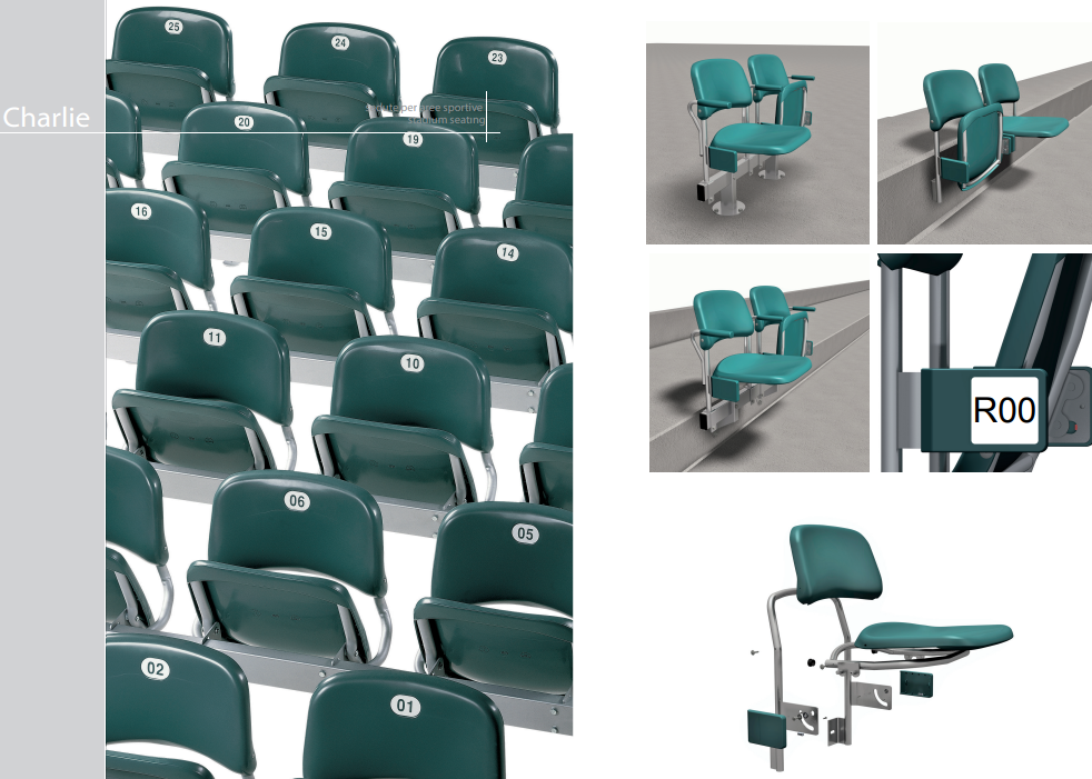 Seduta a scocca Mod. Charlie BERICAP