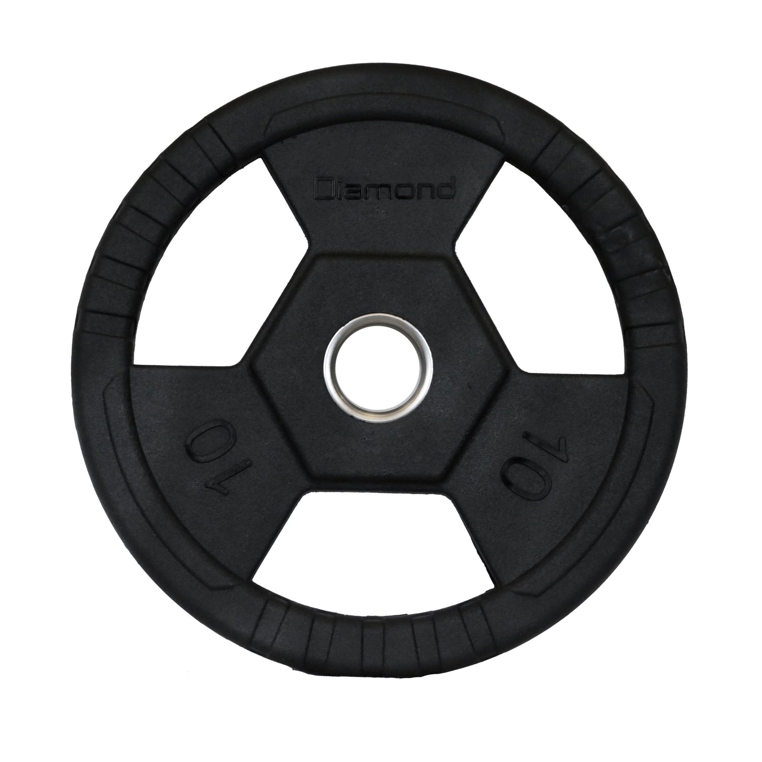 Disco Olimpico Gommato RUVIDO Tri-Grip foro Ø50 mm Cod. DGGD-P