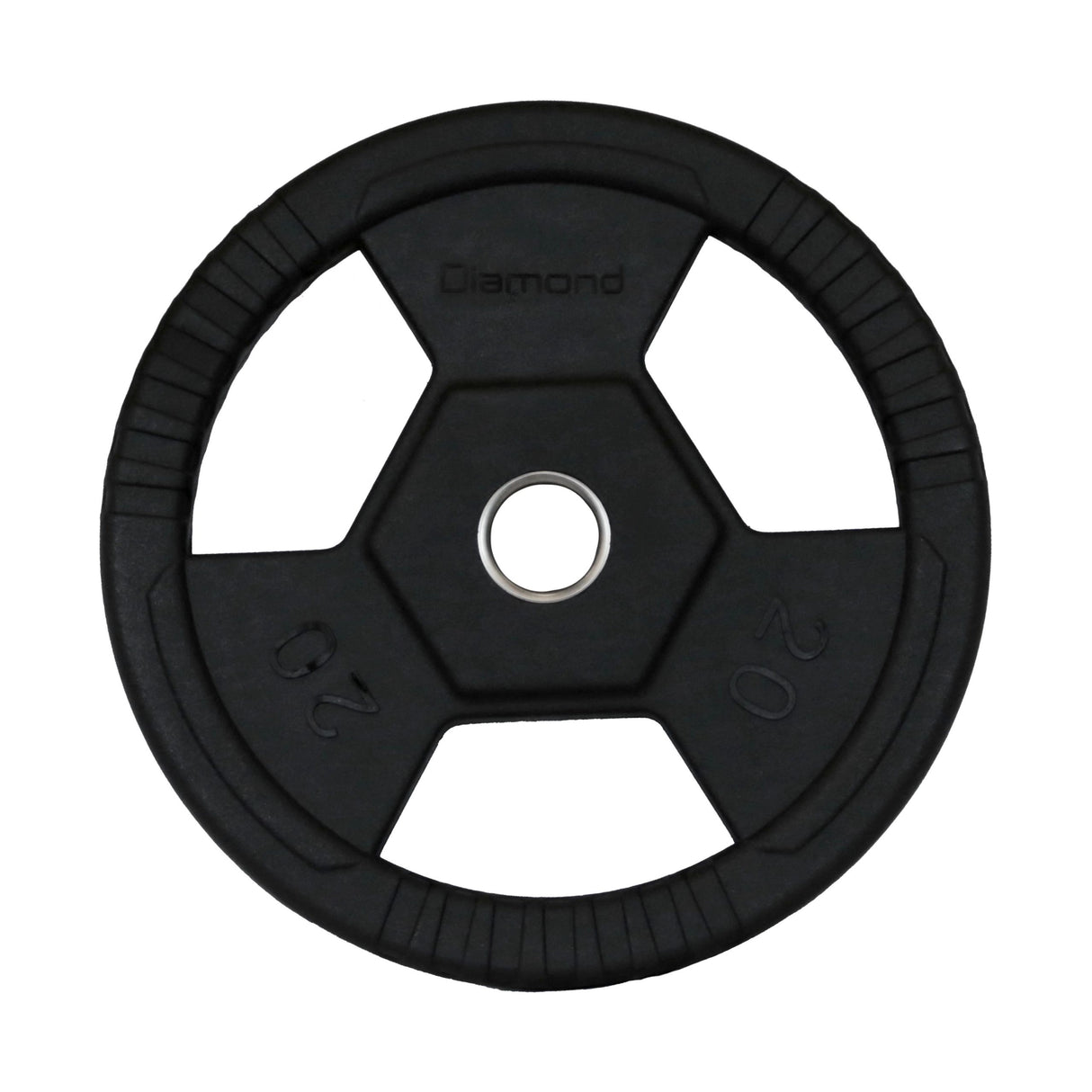 Disco Olimpico Gommato RUVIDO Tri-Grip foro Ø50 mm Cod. DGGD-P