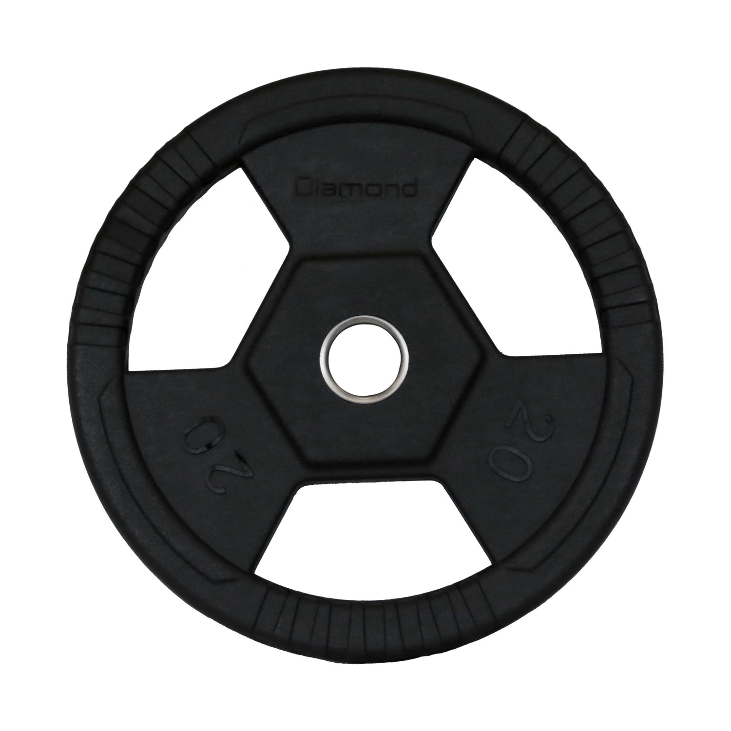 Disco Olimpico Gommato RUVIDO Tri-Grip foro Ø50 mm Cod. DGGD-P