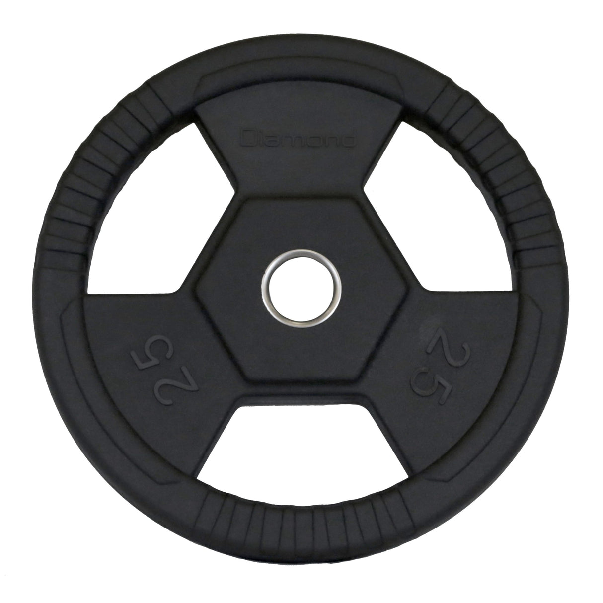 Disco Olimpico Gommato RUVIDO Tri-Grip foro Ø50 mm Cod. DGGD-P