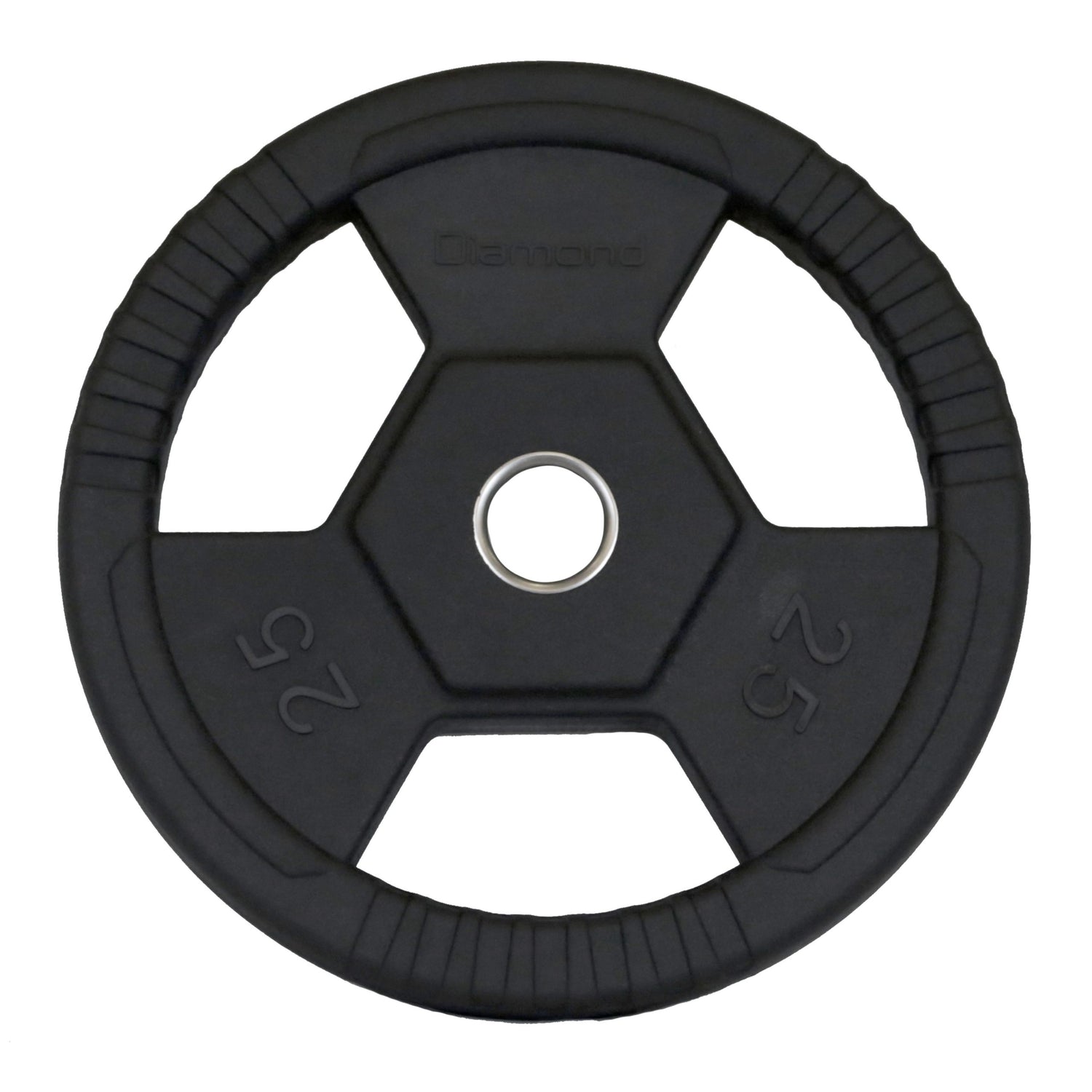 Disco Olimpico Gommato RUVIDO Tri-Grip foro Ø50 mm Cod. DGGD-P