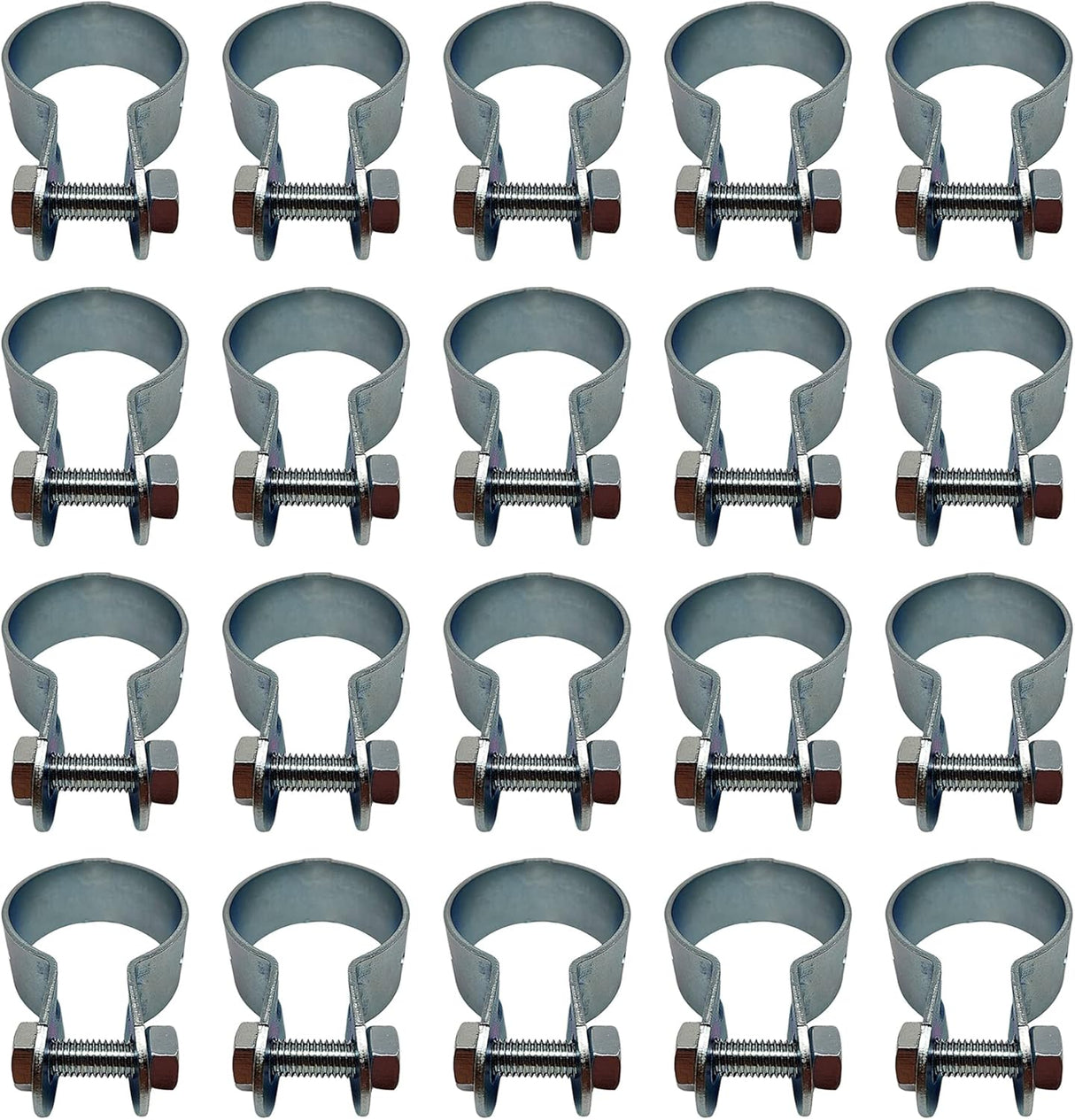 Collare saetta cravatta per fissaggio palo recinzione 48 mm zincato