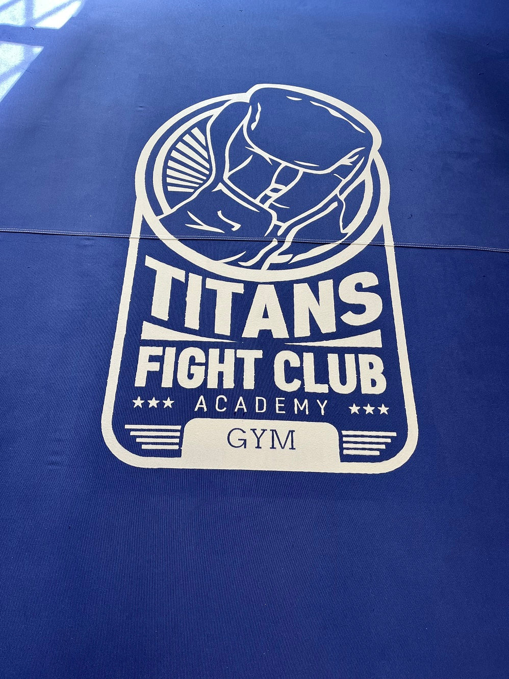 Telo per Ring Boxe in tessuto Canvas Mod. PANAMA per copertura RING bordato costo al mq