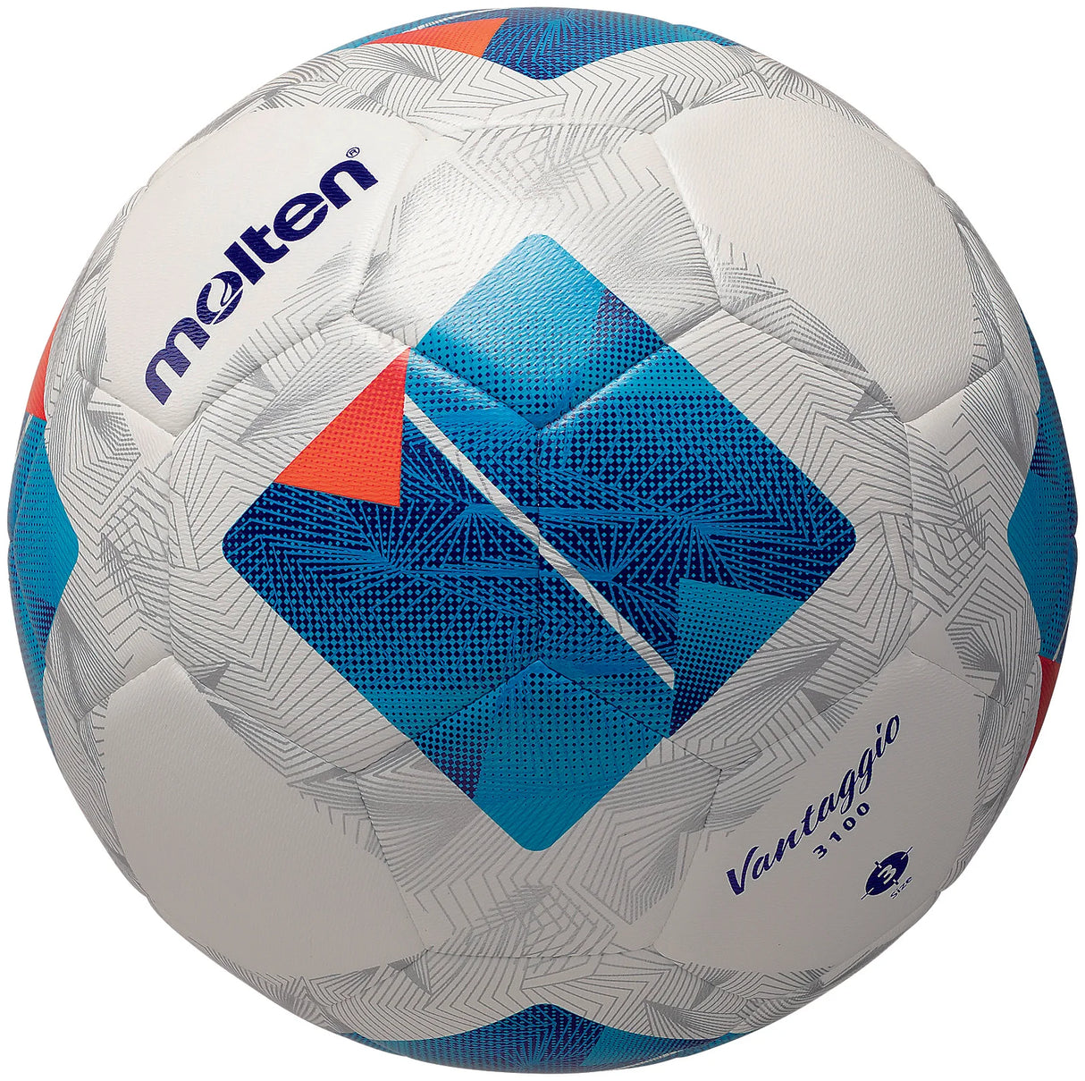 Pallone Calcio Molten diverse misure F5N1000 / F4N1000 / F3N1000 (misure da 3 a 5) Bianco e Blu