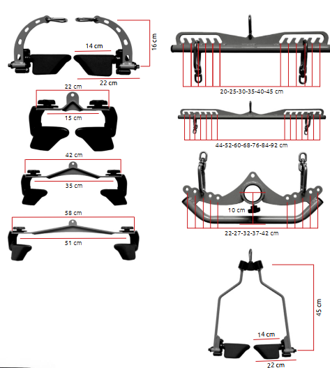 Set Prese Regolabili 8 pz Cod. GRIPSET-ADJ