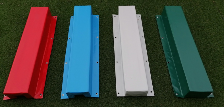 COPPIA di Protezioni QUADRATE campi Padel Antinfortunistiche pali rete Prezzo indicativo Varie misure