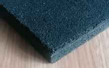 Eco-Floor Gym DOUBLE NERA Pavimentazione in gomma per palestre, aree crossfit granulo ultrafine - colore nero o puntinato