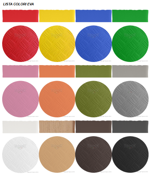 Tatami HYBRID PERSONALIZZABILE ad incastro 100x100 lastra in EVA + XPE