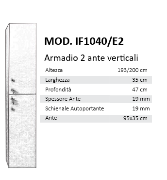 Armadietto spogliatoio 4 Ante Vari colori disponibili MOD. IF1040/E